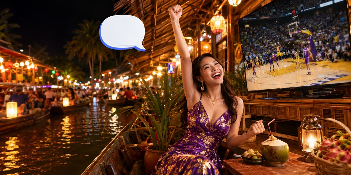 Cá cược bóng rổ tại chợ đêm vùng đồng bằng sông Cửu Long Mekong về đêm náo nhiệt