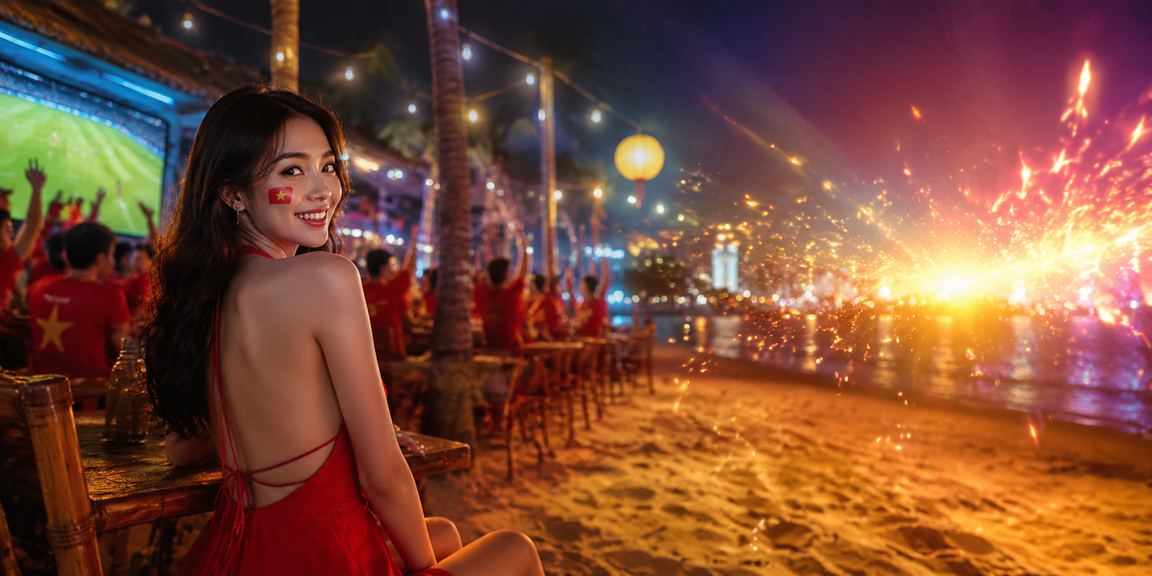 Khu chợ đêm Nha Trang về đêm lung linh ánh đèn bên cạnh sòng casino trực tuyến