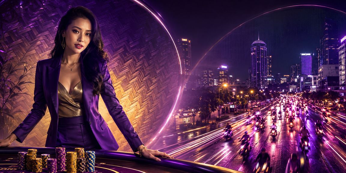 Không gian casino hiện đại tại Việt Nam với màn hình tỷ lệ cược và bàn chơi